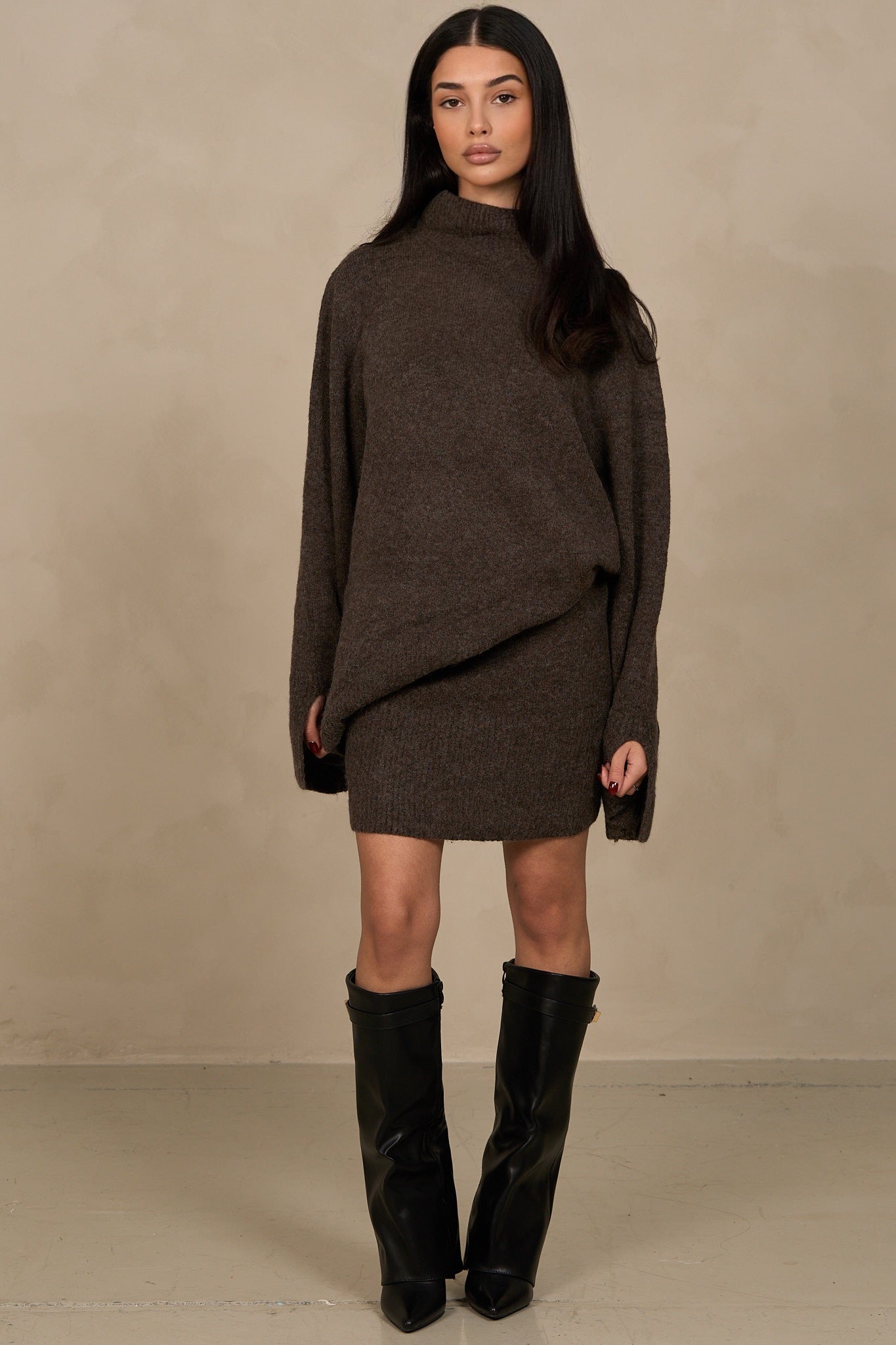 Ensemble jupe tricotée