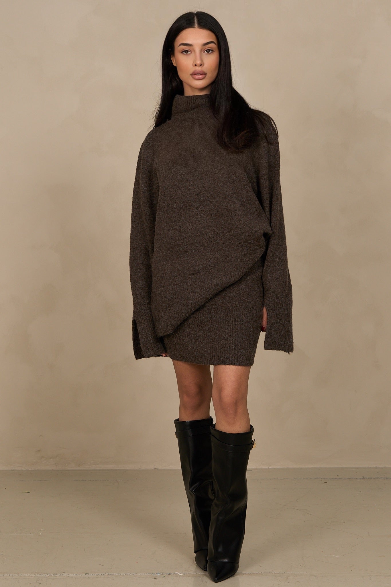 Ensemble jupe tricotée