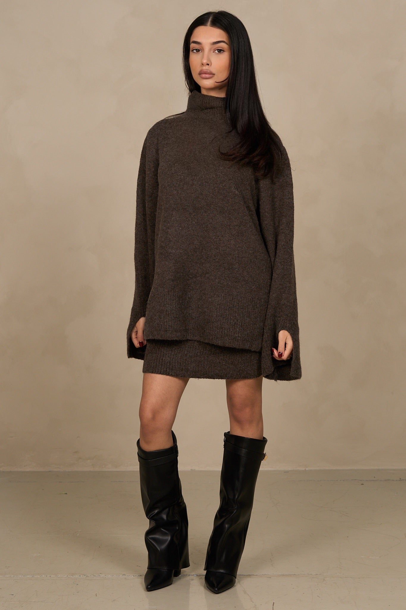 Ensemble jupe tricotée