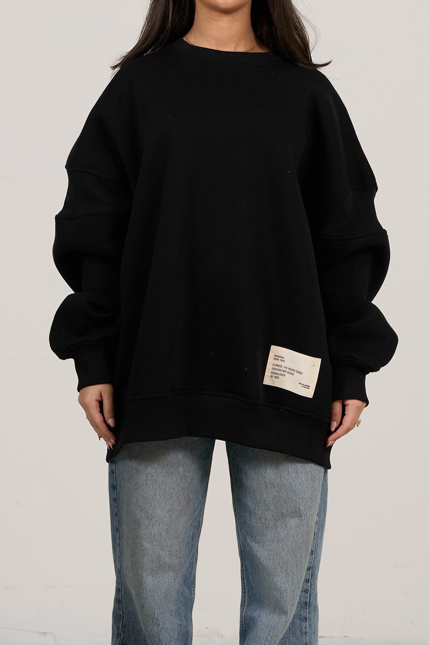 Oversized Back-Zip Sweater