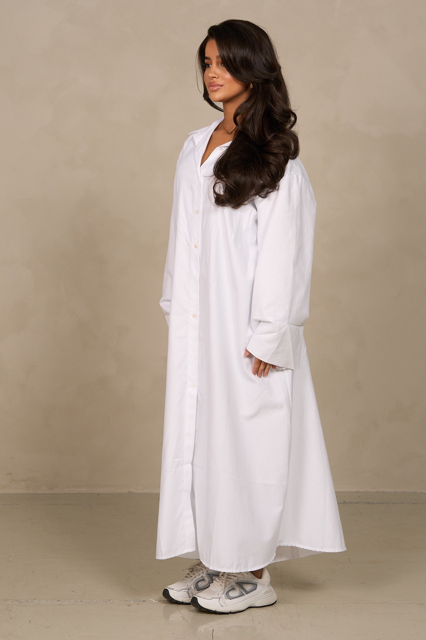 Robe chemisier unie