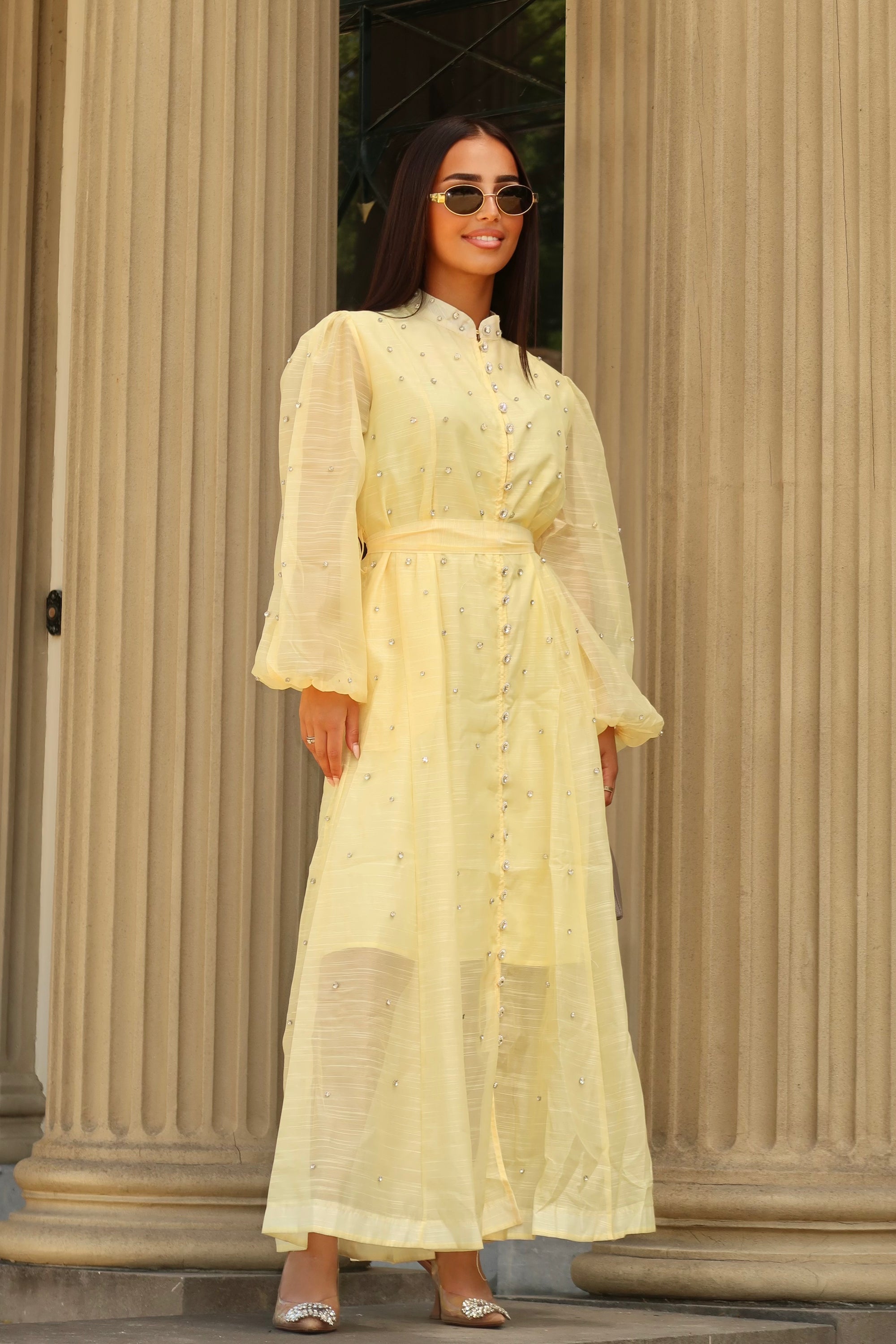 Sunlight Pearl Button Dress