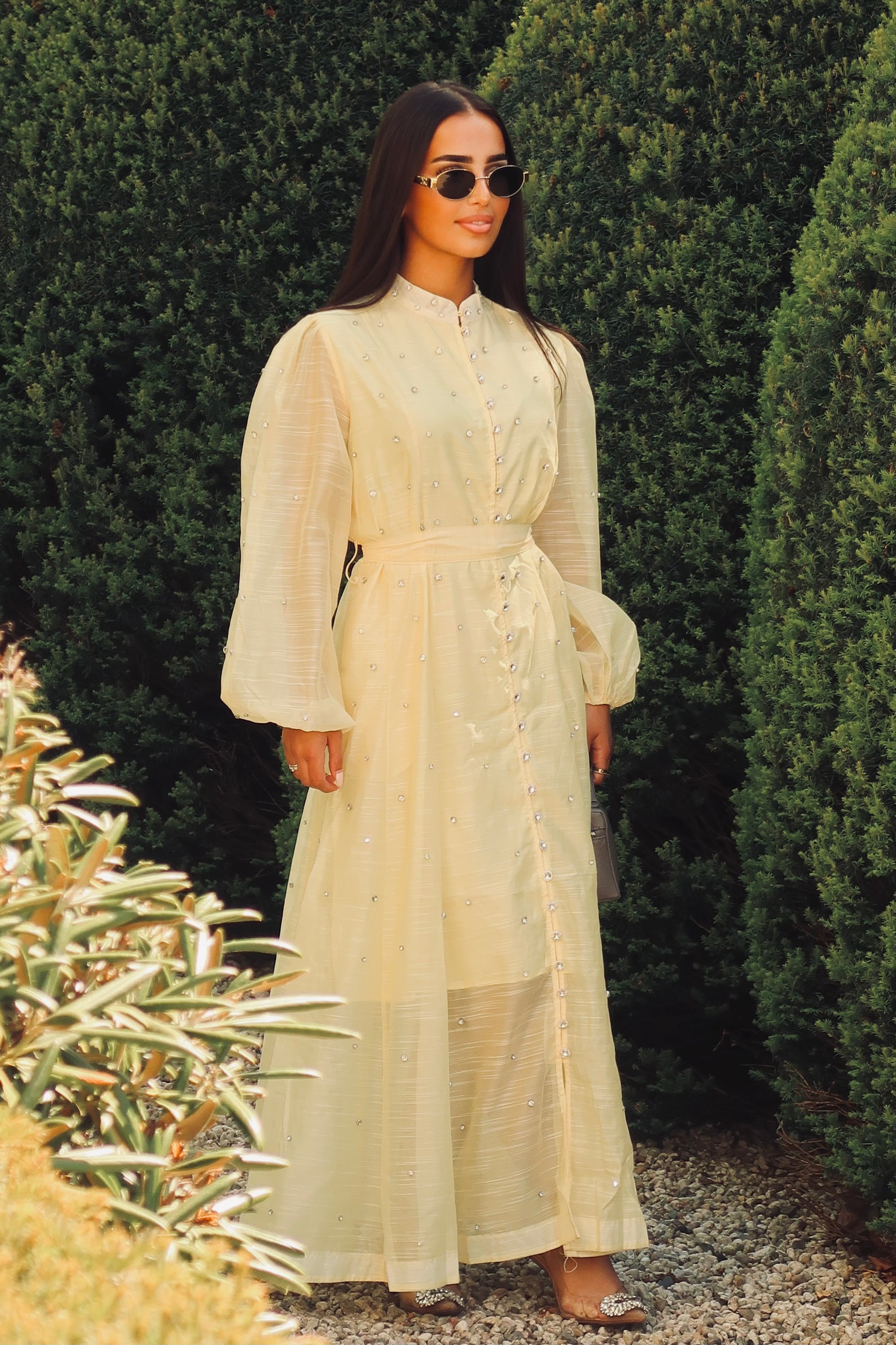 Sunlight Pearl Button Dress