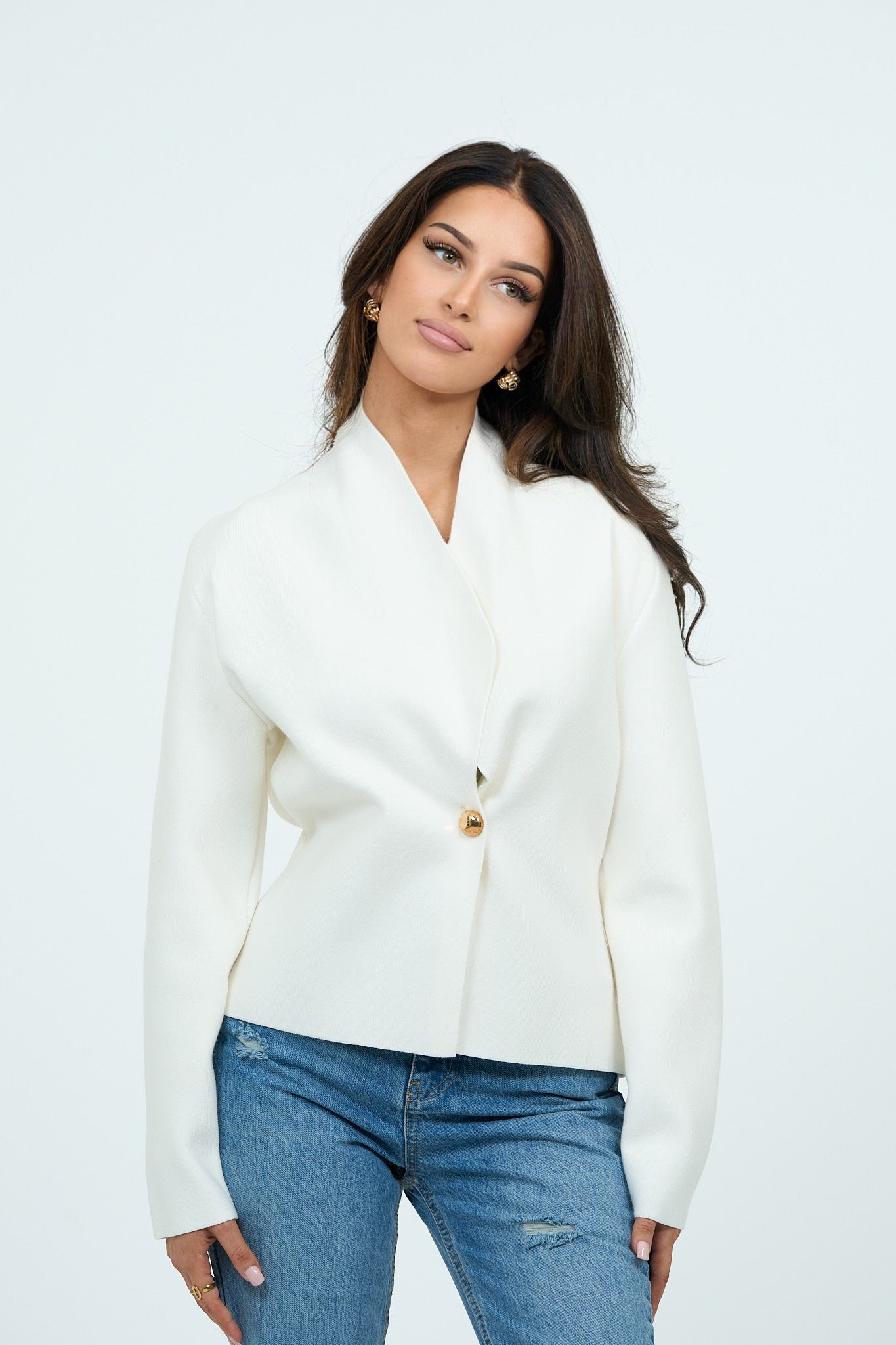 Gilet de luxe classique blanc