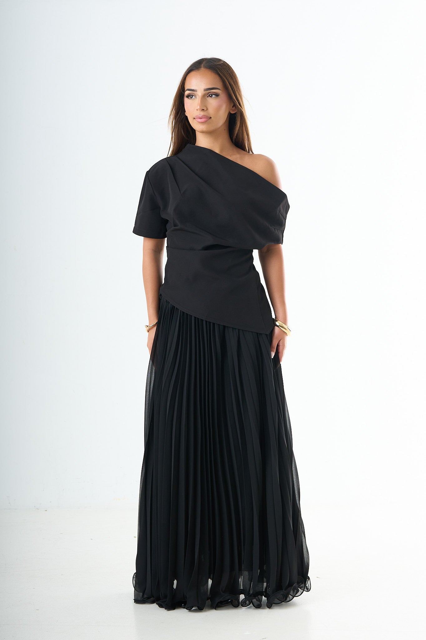 Plisse Skirt - Black