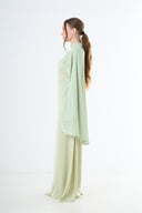 Aura Cape Dress - Light Green