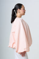 Blouse With Balloonsleeves - Light Pink