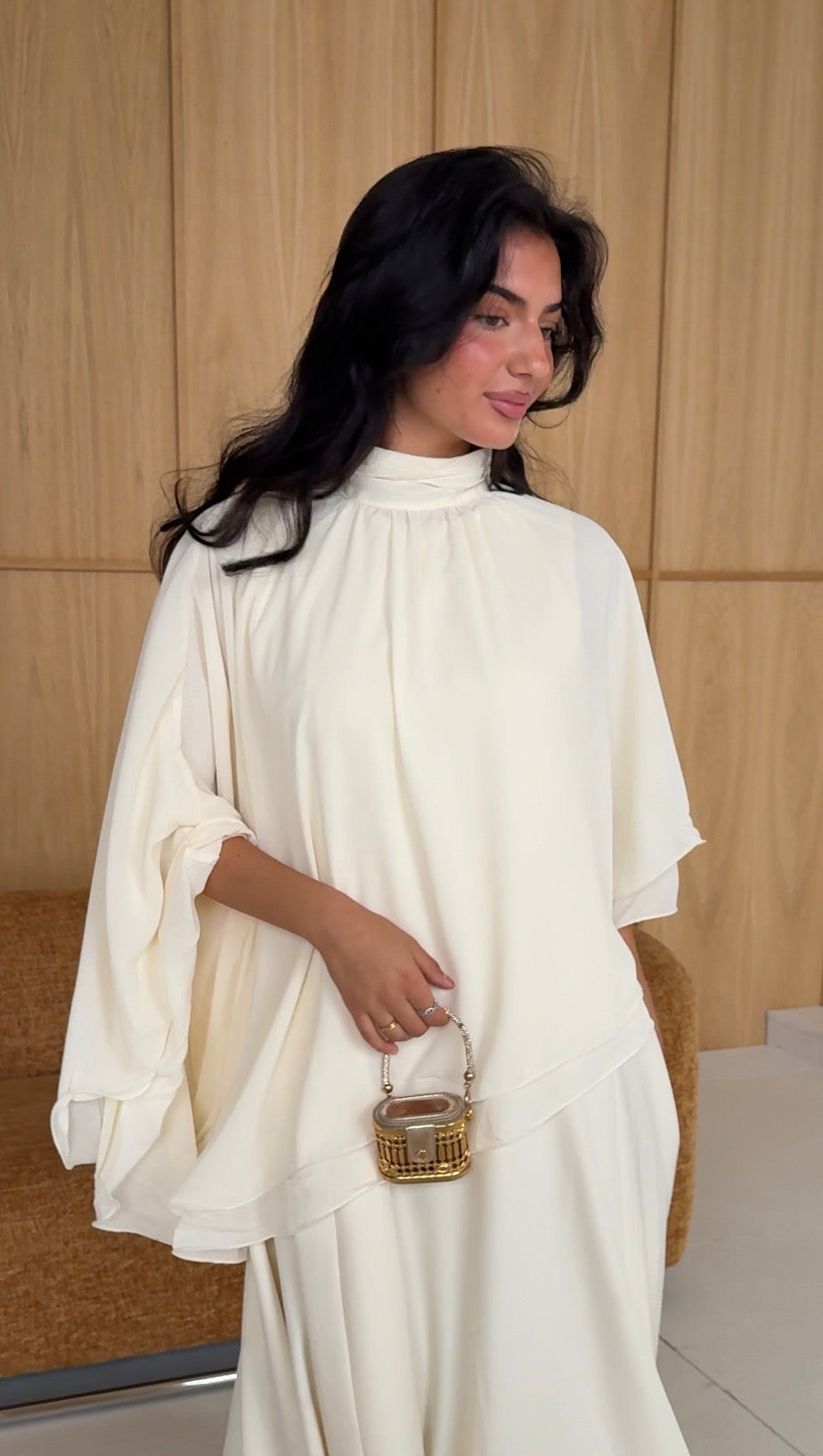 Blouse Poncho - Cream