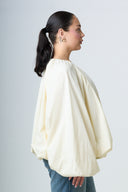 Blouse With Balloonsleeves - Butter Yellow