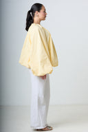 Blouse With Balloonsleeves - Yellow