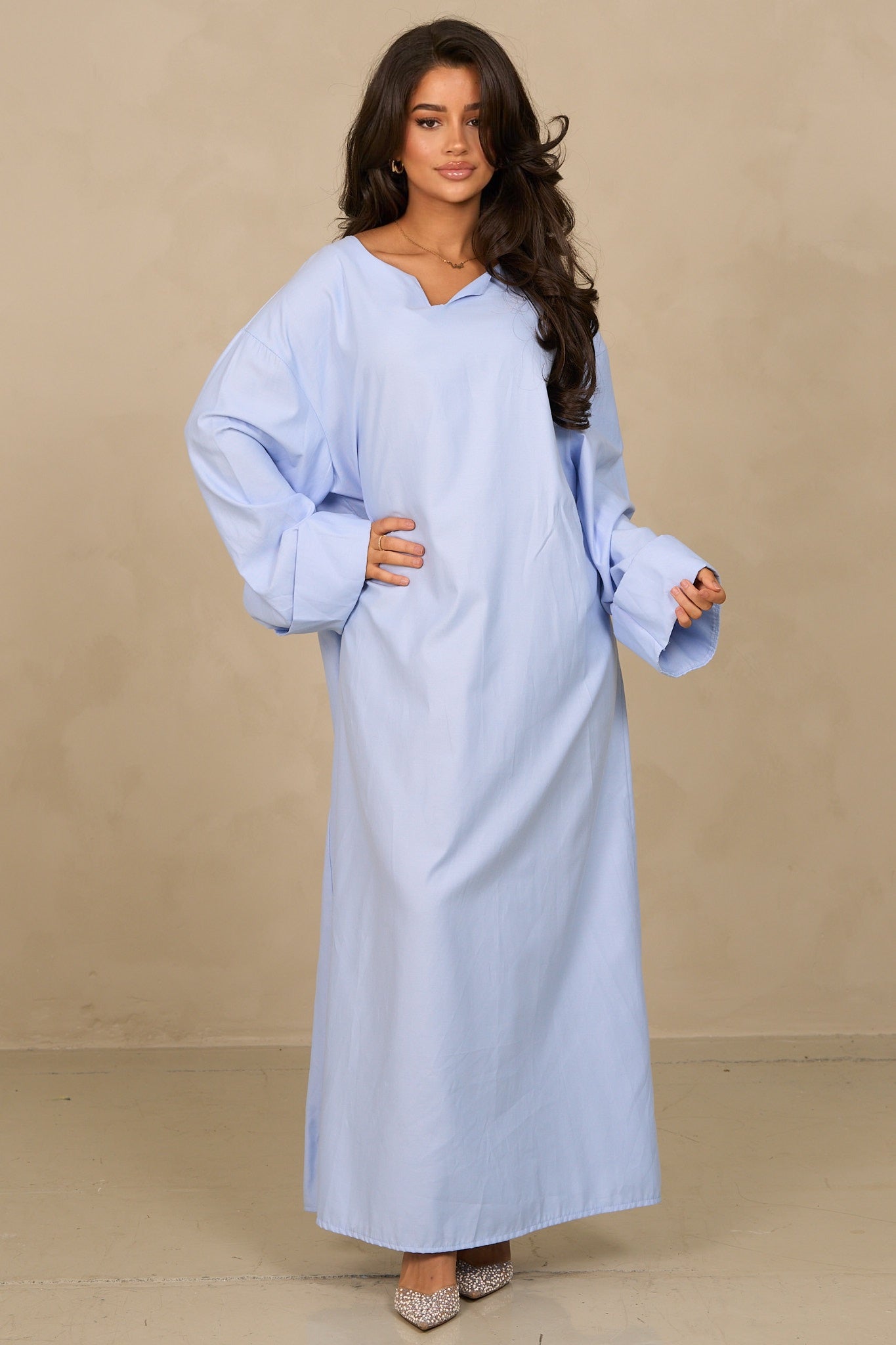 Robe chemisier col V