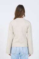 Buttoned Knit Cardigan
