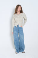 Buttoned Knit Top