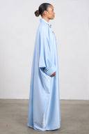 Crystal Button Abaya – Blue