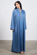 Crystal Edge Kaftan – Dark Blue