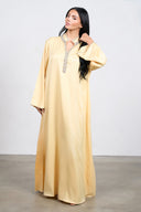 Crystal Edge Kaftan – Yellow