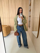 Dad Oversized Blazer - Matcha