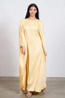 Diamond Tie Abaya Dress – Yellow