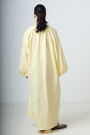 Dress With Balloonsleeves - Yellow