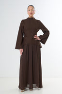 Elegant Two-Piece Set - Brown