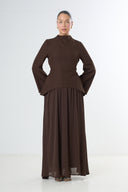 Elegant Two-Piece Set - Brown