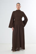 Elegant Two-Piece Set - Brown