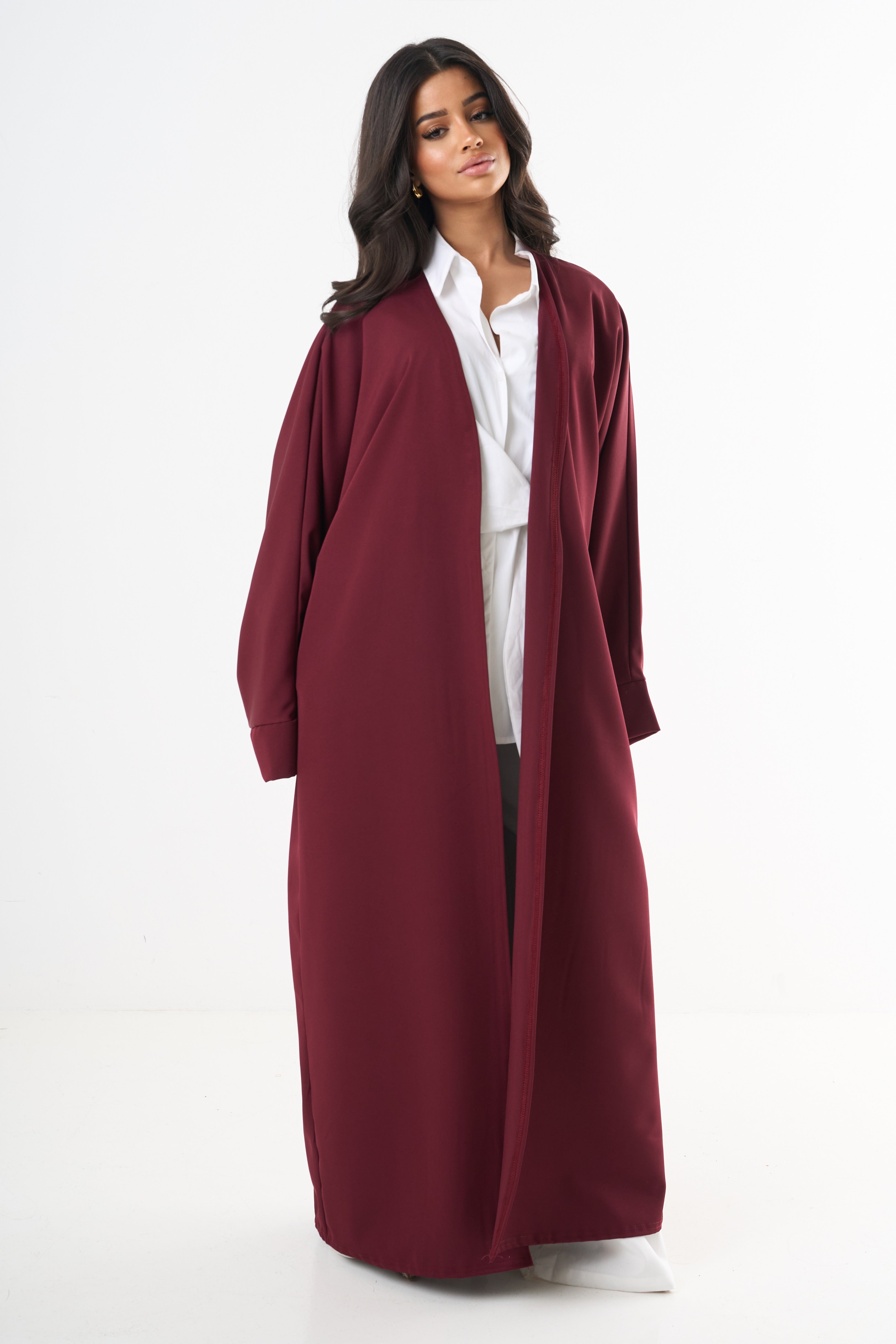 Basic Abaya - Weinrot