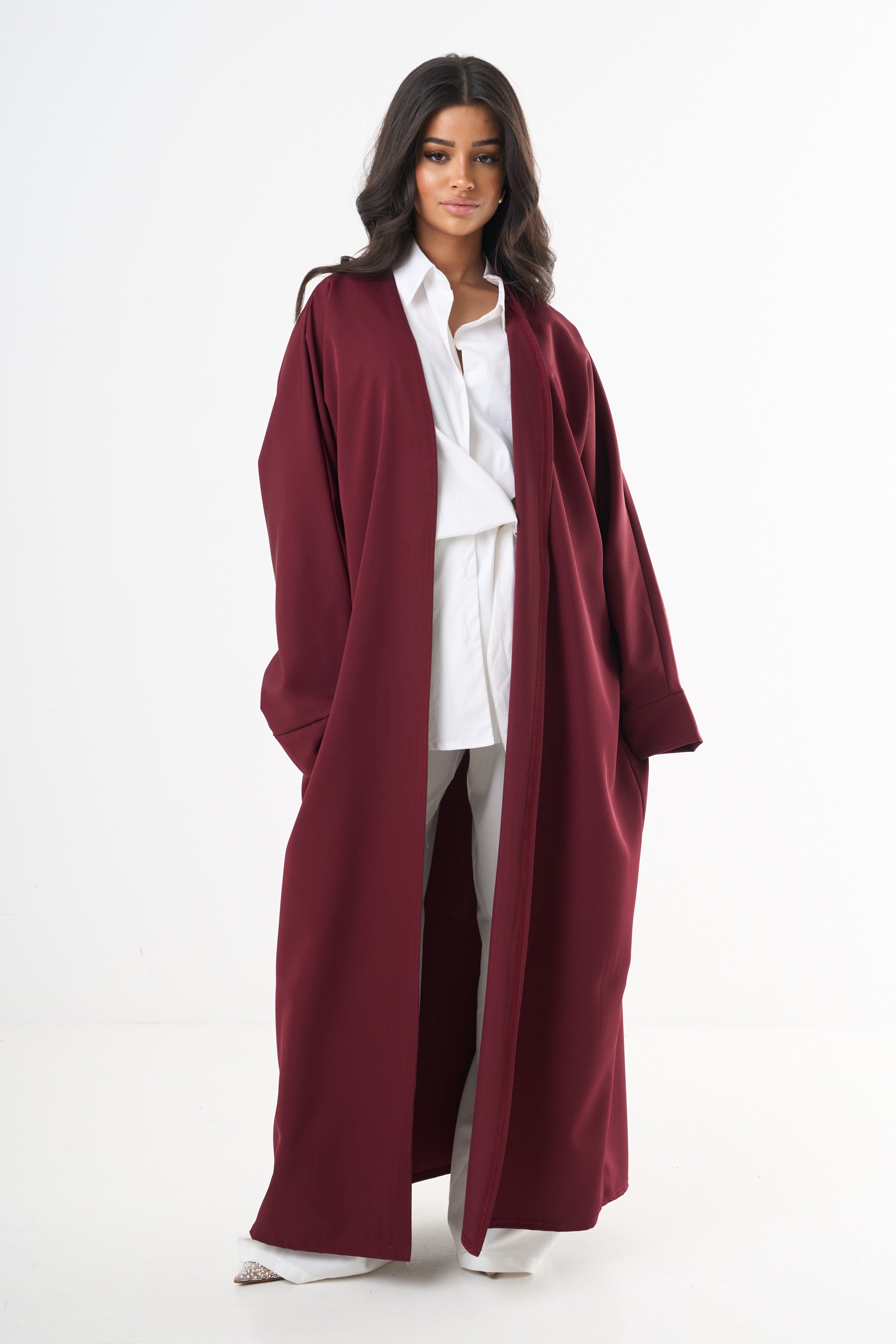Basic Abaya - Weinrot