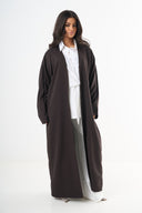 Basic Abaya - Dark Brown