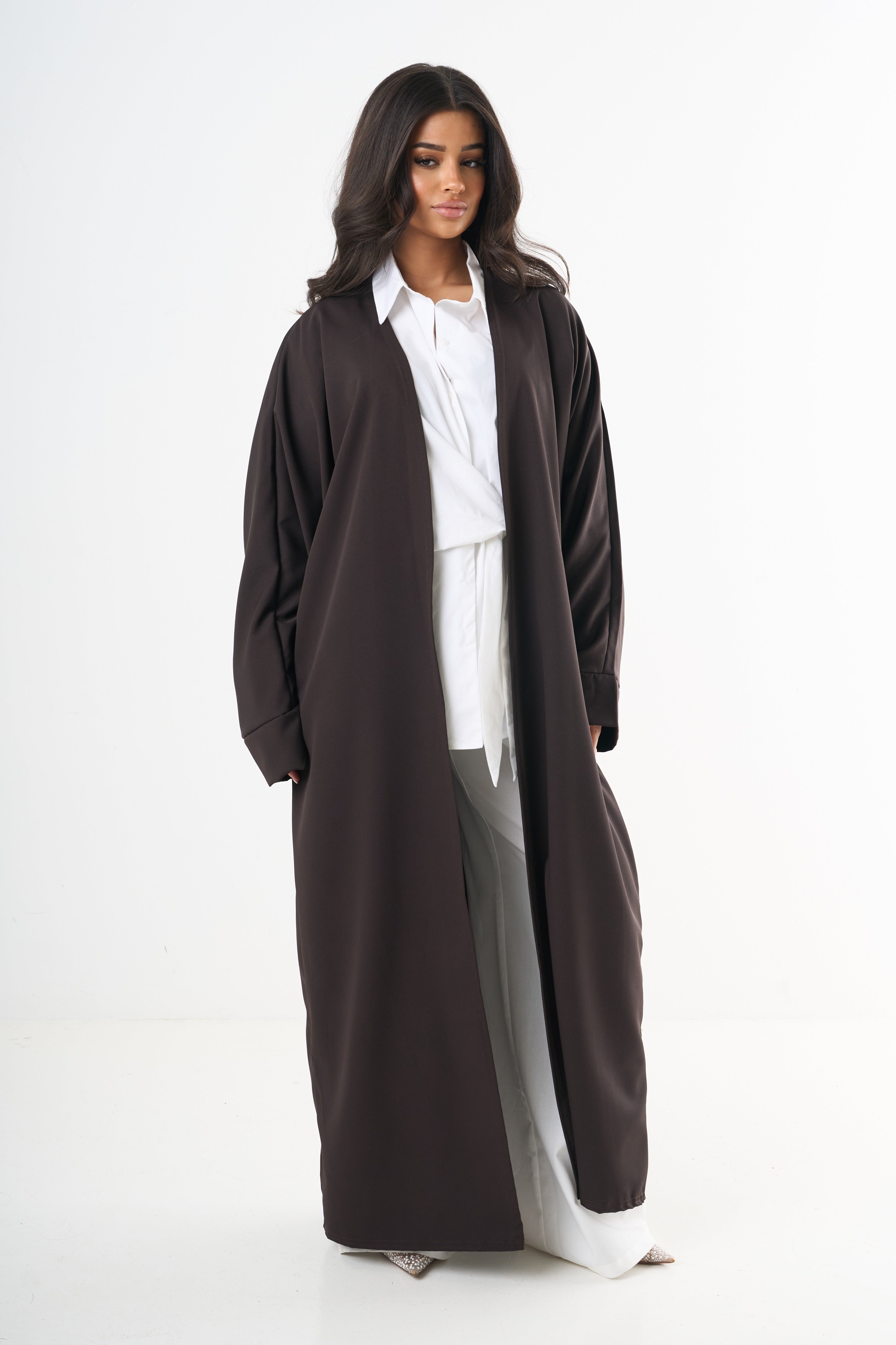 Basic Abaya – Dunkelbraun