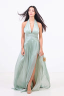 Evening Dress - Sage Green