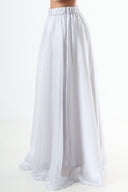 Glossy maxi skirt - Blue