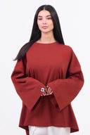 Premium Oversized Langarmshirt - Buttergelb