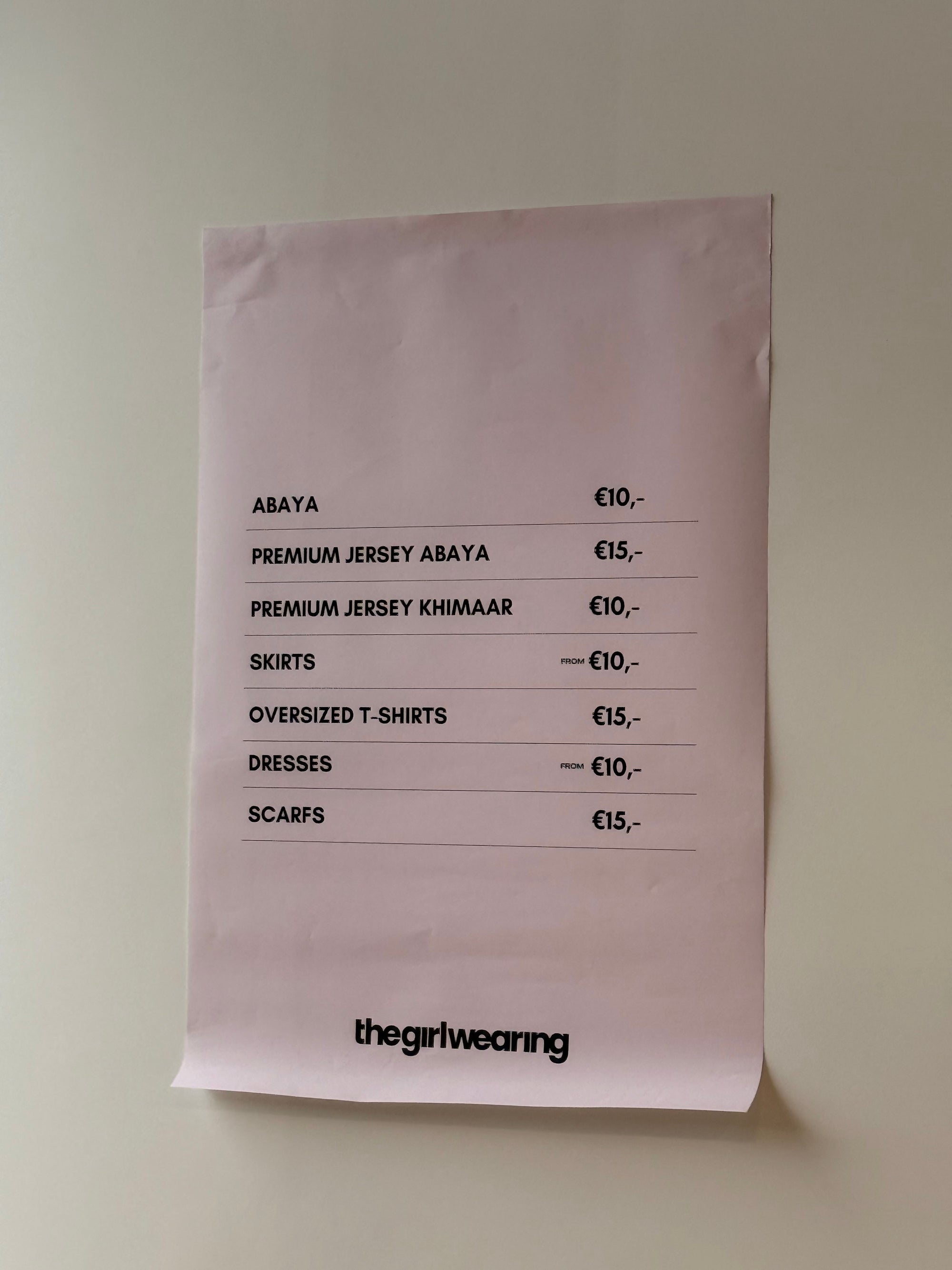 SAMPLE SALE