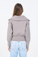 Knit Zip-up Cardigan