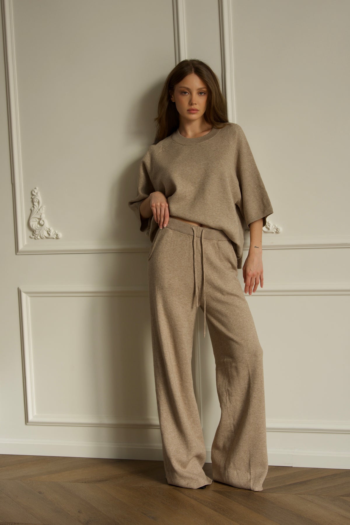 Knitwear Set - Taupe-2