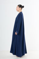 Lace Abaya Set - Navy