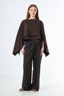 Minimal Cape Blouse