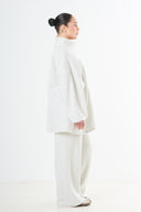 Oversized Cotton Tracksuit - Light Grey