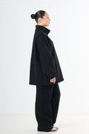 Oversized Cotton Tracksuit - Black