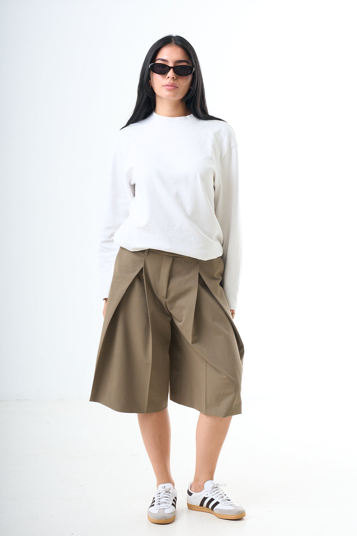 Pantalon Bermuda short - Taupe-1