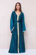 Pearl Kaftan Dress - Emerald Teal