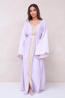 Pearl Kaftan Dress - Purple