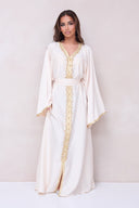 Pearl Kaftan Dress - White