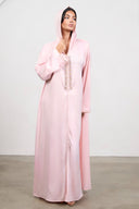 Pearl Line Djellaba Dress – Pink