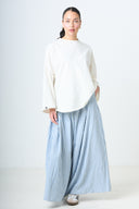 Plaid Maxi Skirt - Blue