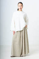 Plaid Maxi Skirt - Green