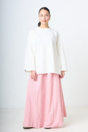 Plaid Maxi Skirt - Pink