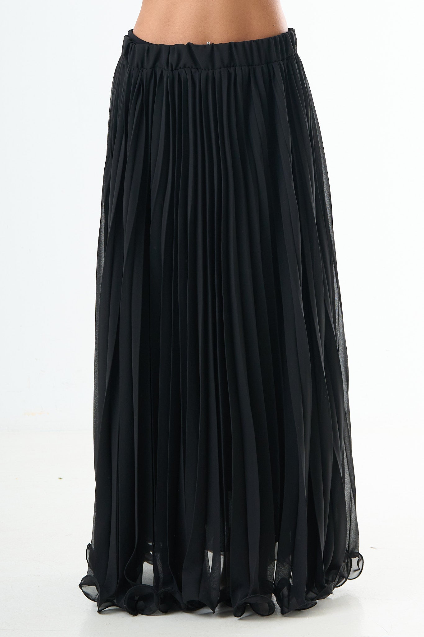 Plisse Skirt - Black