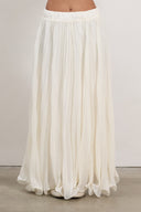 Plisse Skirt - White
